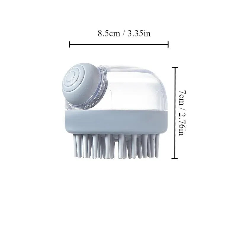 Brosse de Bain Massage Moka - Distributeur Shampoing Intégré