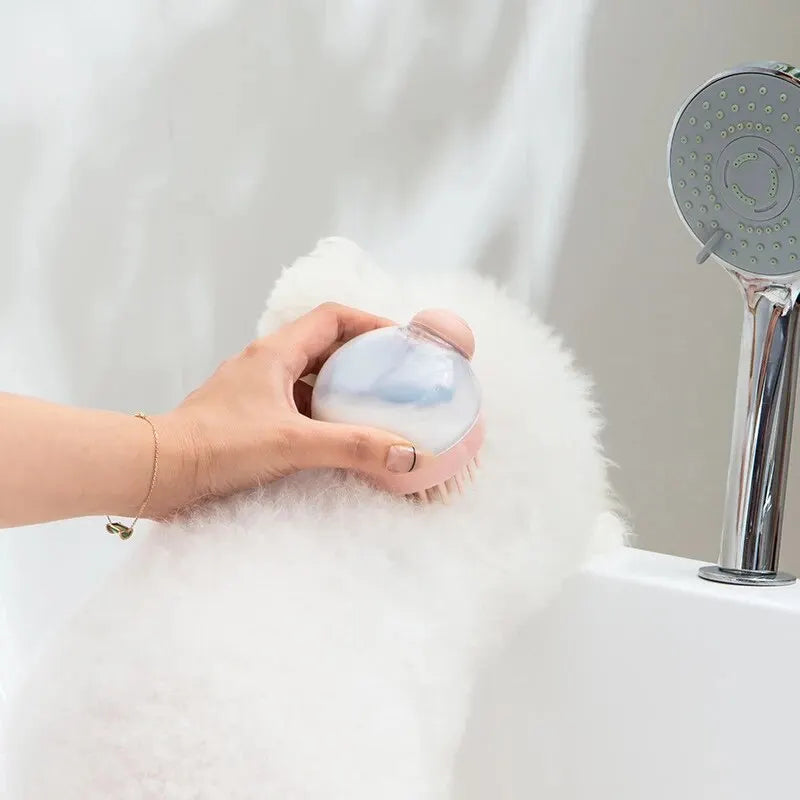 Brosse de Bain Massage Moka - Distributeur Shampoing Intégré