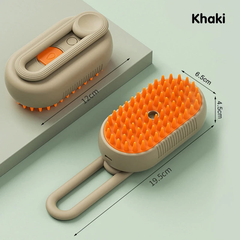 Brosse de Toilettage Anti-Poils Moka - Autonettoyante 3-en-1