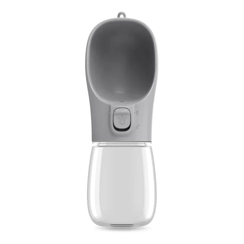 Bouteille d'Eau Portable Moka - Distributeur 2-en-1 pour Chien