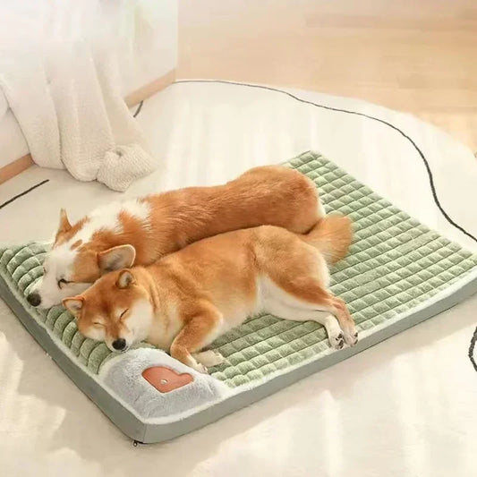 Lit Orthopédique Moka Confort - Mousse à Mémoire Housse Lavable Chiens & Chats