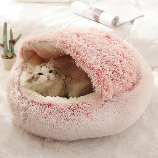 Lit Moelleux Rond Moka - Nid Douillet pour Chat et Petit Chien