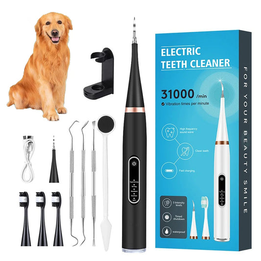 Brosse à Dents Ultrasonique Moka Pro - Détartreur Électrique 5 Modes Chiens & Chats